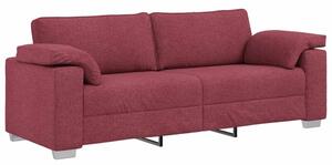 Sofa czerwone wino 219 x 77 x 82 cm tkanina