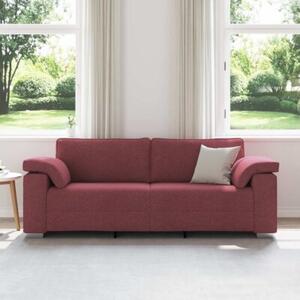 Sofa czerwone wino 219 x 77 x 82 cm tkanina