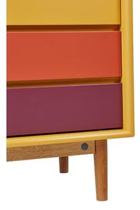 Musztardowa komoda Tom Tailor Color Box, 114x80 cm