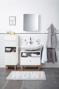 Biała ścienna szafka łazienkowa z lustrem Tom Tailor for Tenzo Color Bath
