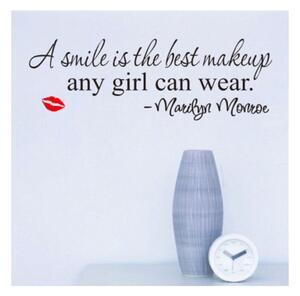 PIPPER | Naklejka na ścianę "Uśmiech - Marilyn Monroe" 20x63 cm
