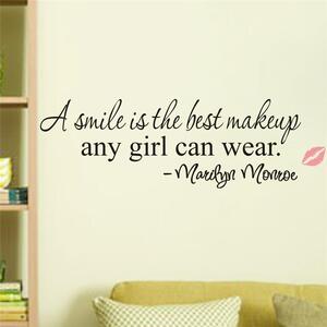 Naklejka na ścianę "Uśmiech - Marilyn Monroe" 20x63 cm