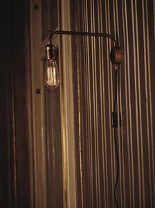 Konsthantverk - Edison Lampa Ścienna Down w Kolorze Surowego Mosiądzu