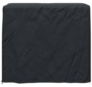 Pokrowiec na ruszt do drewna kominkowego wodoodporny 61 x 122 x 106 cm czarny