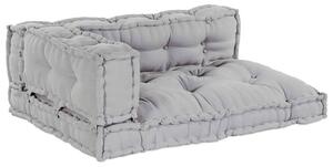 Poduszka do sofy paletowej 3 pcs Szary 120 x 80 x 38 cm tkanina