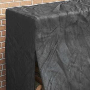 Pokrowiec na ruszt do drewna kominkowego wodoodporny 61 x 122 x 106 cm czarny