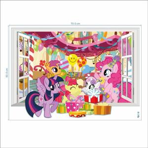 PIPPER | Naklejka na ścianę "My Little Pony 2" 70x50 cm