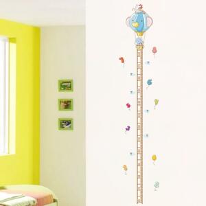 PIPPER | Naklejka na ścianę "Miarka dziecięca - Balony" 165x45 cm