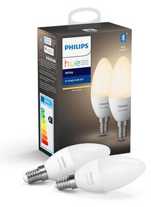 Philips - Hue White 5.5W Bluetooth E14 Żarówkar 2 Stck. Hue