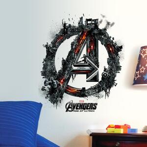 Naklejka na ścianę "Logo Avengers" 42x35 cm