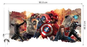 PIPPER | Naklejka na ścianę "Avengers" 90x46 cm