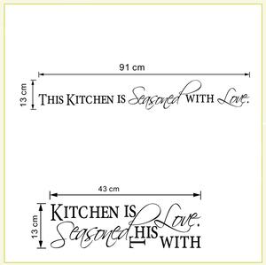 PIPPER | Naklejka na ścianę "Ta kuchnia" 91x13 cm