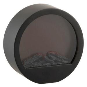 Dekoracja LED okrągły kominek COZY WARM 35x34,5 cm, czarny