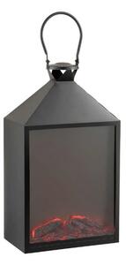 LED dekoracja latarnia COZY WARM 55x30 cm, czarna