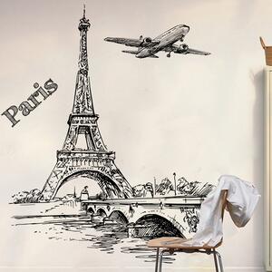 Naklejka na ścianę "Paryż 3" 78x70 cm