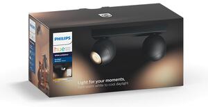 Philips Hue - Buckram Lampa Sufitowa 2xBar/Tube White Amb. Black