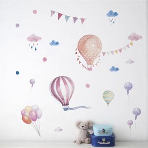 PIPPER | Naklejka na ścianę "Latające balony 2" 88x62 cm