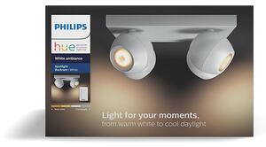 Philips Hue - Buckram Lampa Sufitowa Plate/Spiral White Amb. White Philips Hue