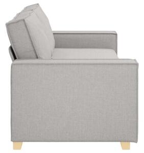 Sofa 3-osobowa cloud grey 220x78x84 cm tkanina
