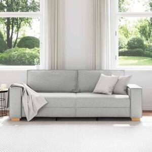 Sofa 3-osobowa cloud grey 220x78x84 cm tkanina