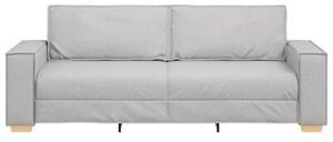 Sofa 3-osobowa cloud grey 220x78x84 cm tkanina