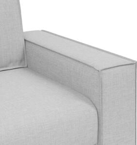 Sofa 3-osobowa cloud grey 220x78x84 cm tkanina