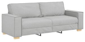 Sofa 3-osobowa cloud grey 220x78x84 cm tkanina