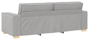 Sofa 3-osobowa cloud grey 220x78x84 cm tkanina