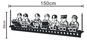 PIPPER | Naklejka na ścianę "Figurki Lego" 56x150cm