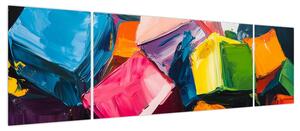 Obraz - Kolorowe kostki (170x50 cm)