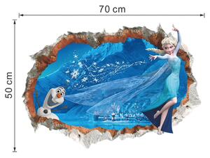 PIPPER | Naklejka na ścianę "Elsa i Olaf 2" 50x70cm