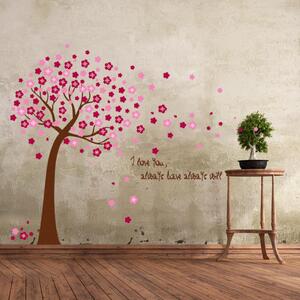 PIPPER | Naklejka na ścianę "Różowe drzewo 2" 120x150 cm