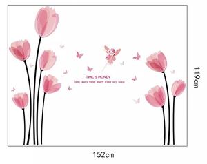 PIPPER | Naklejka na ścianę - "Tulipany" 152x119cm