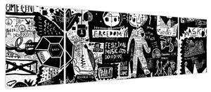 Obraz - Graffiti (170x50 cm)