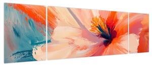 Obraz - Malowany kwiat (170x50 cm)