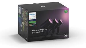 Philips Hue - Lily Spike Spot Ogrodowa 3x8W White/Color Amb. Antracit Philips Hue