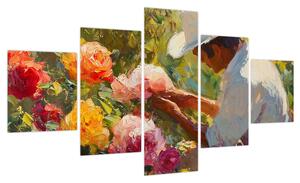 Obraz - Ogrodnik (125x70 cm)
