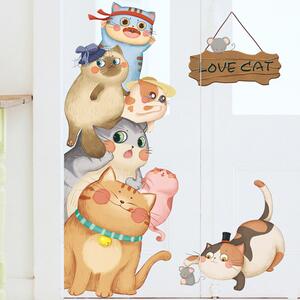 PIPPER | Naklejka na ścianę - "Koty" 103x75 cm