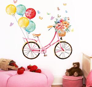 PIPPER | Naklejka na ścianę "Rower z balonami" 86x100 cm