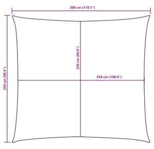 Prostokątny żagiel ogrodowy, tkanina oxford, 2,5x3 m, taupe