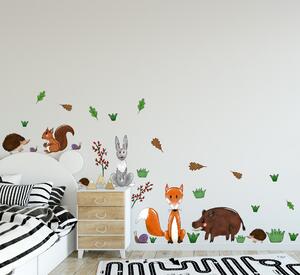 PIPPER | Naklejka na ścianę "Zwierzęta leśne 2" 160x90 cm