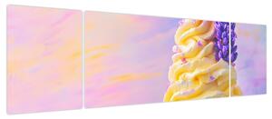 Obraz - Lody z lawendą (170x50 cm)