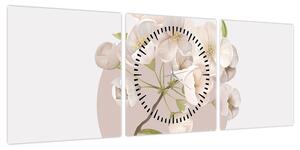 Obraz - Rozkwitaj z wdziękiem N⁰2 (z zegarem) (90x30 cm)