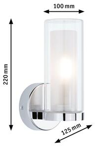 Paulmann - Luena LED Lampa Ścienna IP44 Dim. Chrome/Clear Paulmann