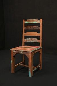 AVADI Krzesło komplet, 2 szt. #07 drewno z odzysku lakierowane
