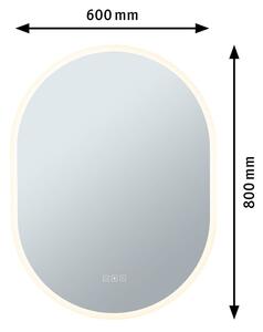 Paulmann - Mirra LED Illuminated Mirror IP44 Dim. Oval Mirror/White Paulmann