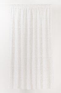 Biało-szara firanka 140x245 cm Amanda – Mendola Fabrics