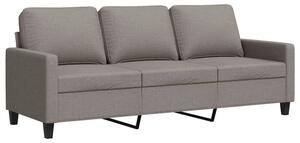 Sofa 3-osobowa, kolor taupe, 180 cm, tapicerowana tkaninÄ
