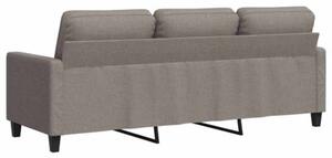 Sofa 3-osobowa, kolor taupe, 180 cm, tapicerowana tkaninÄ