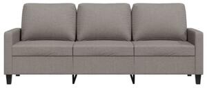 Sofa 3-osobowa, kolor taupe, 180 cm, tapicerowana tkaninÄ